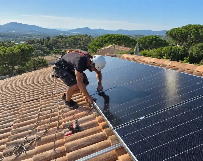 Installateur panneaux solaires Verquières — pose photovoltaïque sur toiture