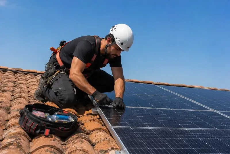 Maintenance et monitoring de panneaux solaires à Verquières