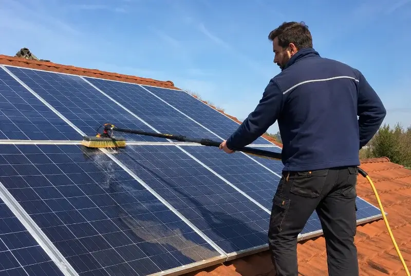Nettoyage et entretien de panneaux solaires à Verquières