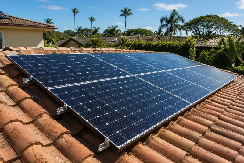 Installation de panneaux solaires à Verquières