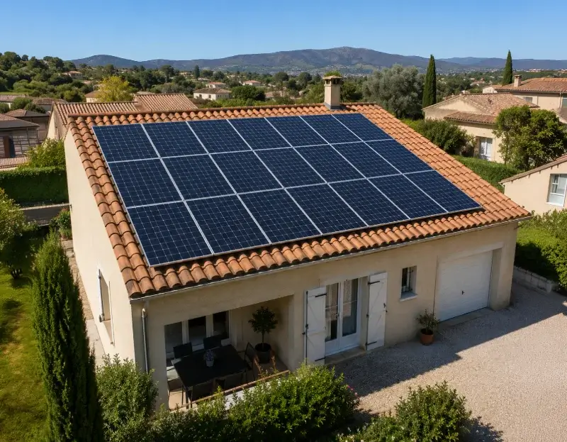 Prime à l'autoconsommation panneaux solaires Verquières — aide financière de l'État